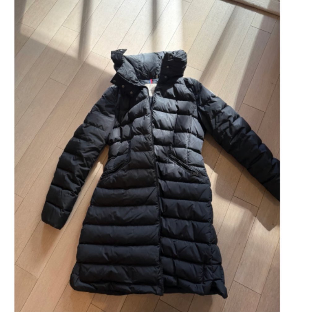 Perfect Condition Women’s Moncler Mid Length Puffer Coat Black